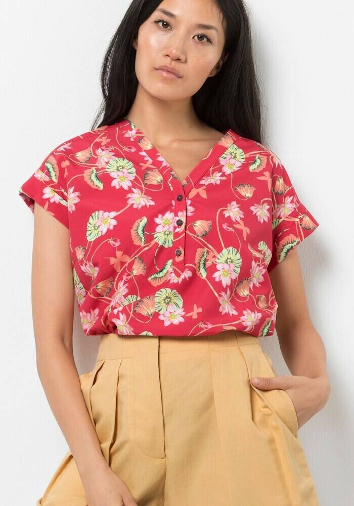 Blusas Jack Wolfskin Paradise Shirt W (1403401)tulip all over